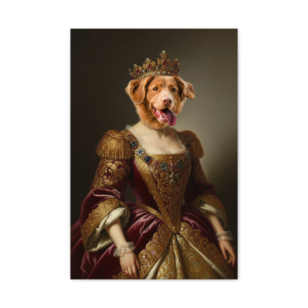 Turn Your Pet Into a Regal Queen Like Masterpiece With a LIVE Preview