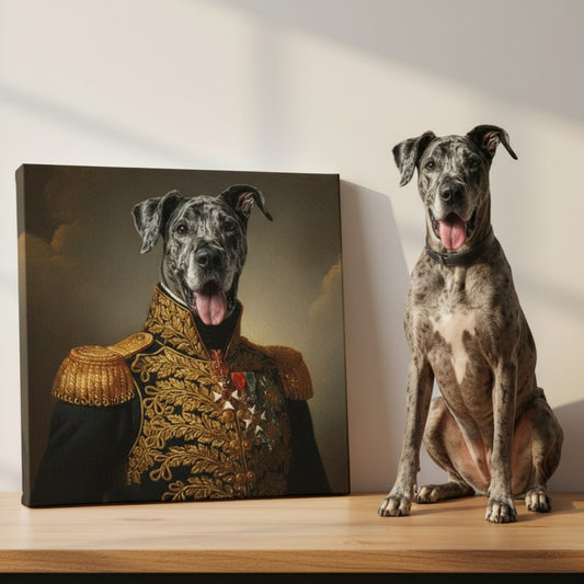 Turn Your Pet Into a Renaissance General like Masterpiece With a LIVE Preview